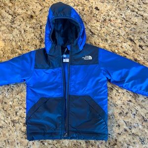 Toddler boys North Face reversible winter coat